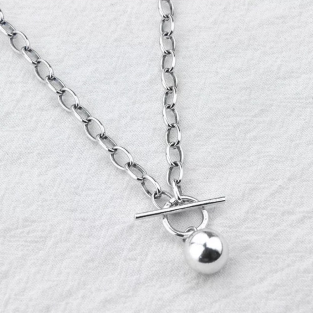 “18” ROUND BEAD 925 STERLING SILVER NECKLACE, NICE NECKLACE, CUTE NECKLACE - Picture 6 of 6